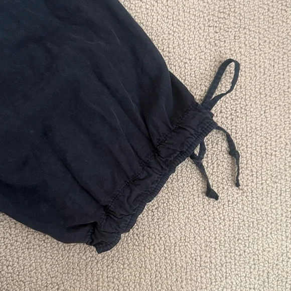 NWOT free people We The Free Black lotus baggy low rise pants size 24W - Picture 6 of 8